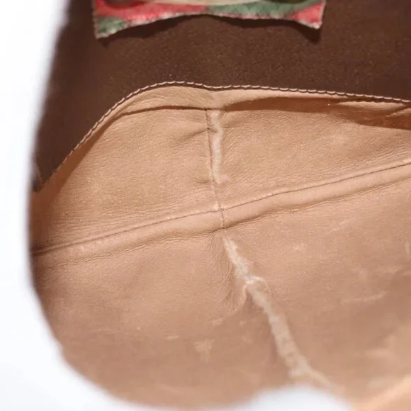 Authentic GUCCI GG Supreme Web Sherry Line Bag PVC Beige Gold 68 02 047 - Picture 8 of 16